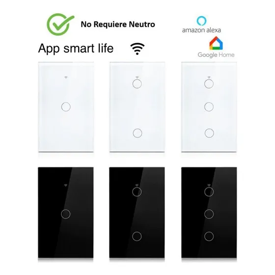 Interruptor Inteligente Sin Neutro  Wifi De 1 Apagador