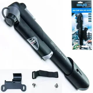 Mini Bomba Bicicleta PressĂŁo Pneu De Encher Gp-41 Giyo Com ManĂŽmetro Bico ReversĂvel Cor Preto Mini Bomba Bicicleta PressĂŁo Pneu De Encher Gp-41 Giyo Com ManĂŽmetro Bico ReversĂvel Cor Preto