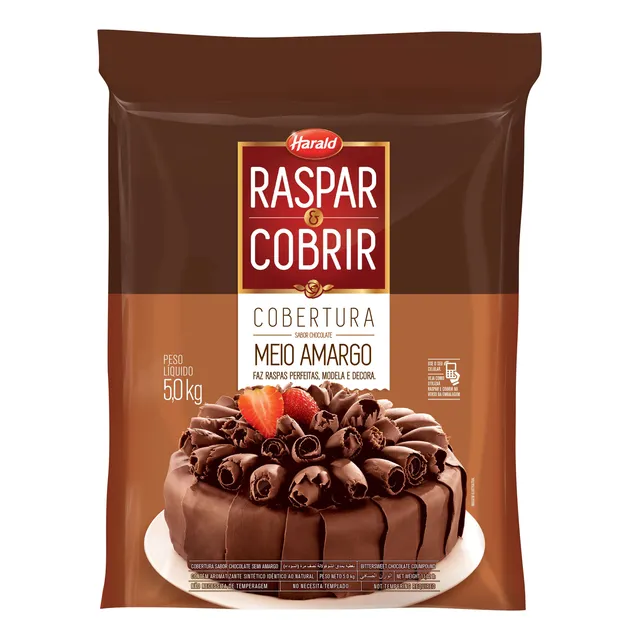 Chocolate Frac. Raspar E Cobrir 1/2 Amargo 5kg - Harald