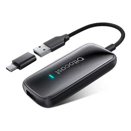Adaptador Vídeo Ottocast Sem Fio Para Carplay/android Auto
