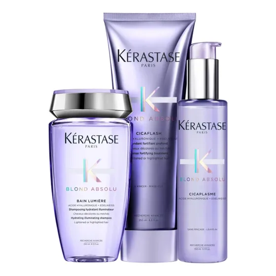 Kit Blond Absolu Bain Lumiéré + Cicaflash + Cicaplasme