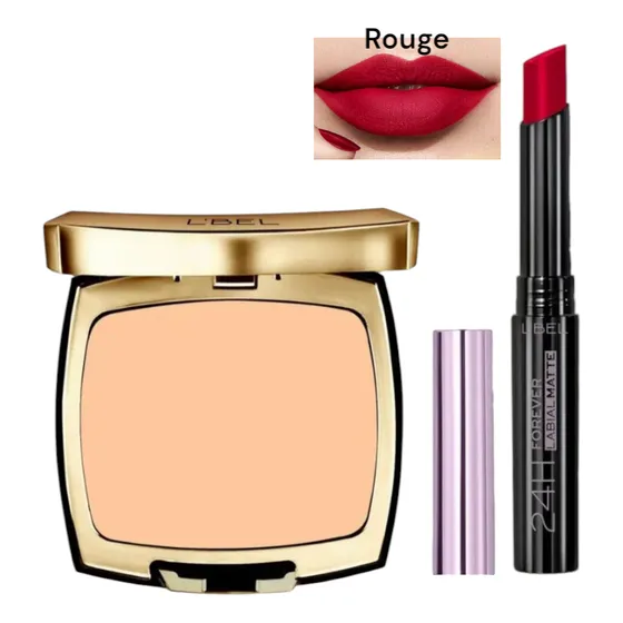 Set Compacto Doble Uso Lbel+labial Mate Tono Rouge Lbel
