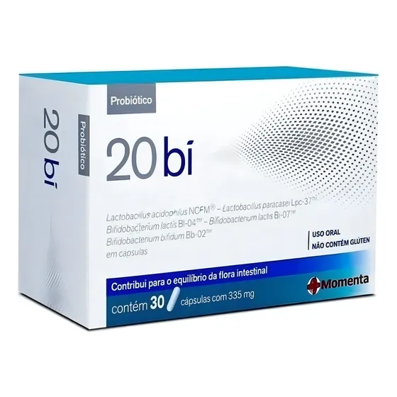 20 Bi Suplemento Probiótico Com 30 Cápsulas Flora Intestin Sabor Without flavor