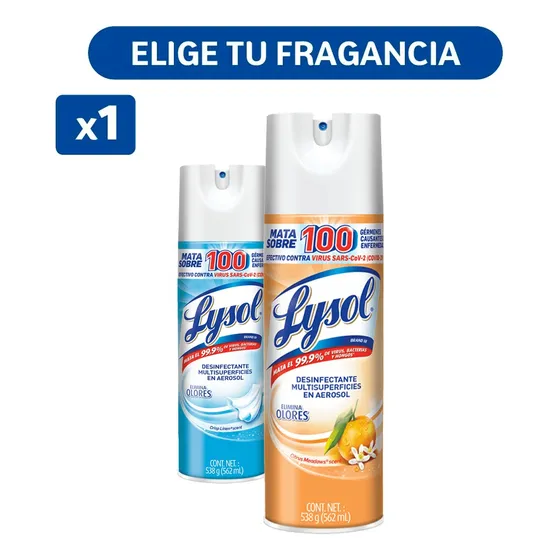 Lysol Desinfectante En Aerosol 562 Ml - Variedades