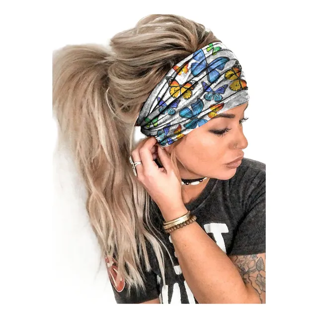 Diadema Deportiva De Yoga Con Estampado De Moda Europea Y Am
