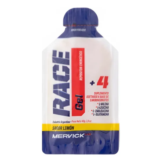 Gel Race Repositor Energetico 40g Mervick Lab Unidad