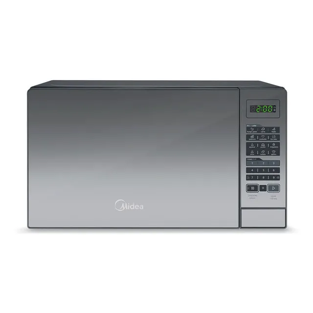 Micro-ondas 20l Prata Porta Espelhada Minuto FĂĄcil Midea Micro-ondas 20l Prata Porta Espelhada Minuto FĂĄcil Midea