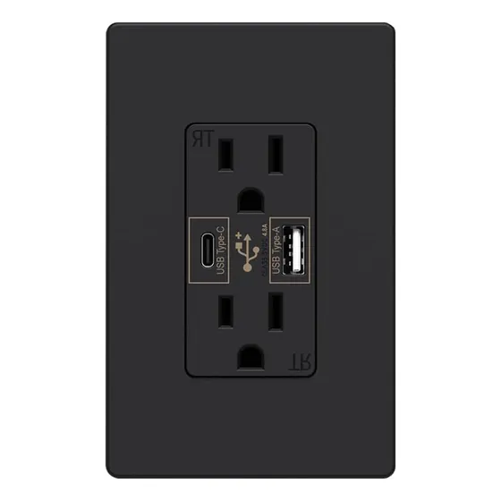 Receptáculo De Salida De Pared Ezsport Usb C, 48a Usb Tipo
