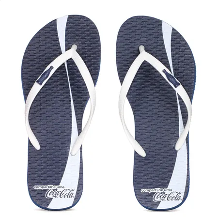 Chinelo Coca Cola Tiras Finas Square Feminino Antiderrapante