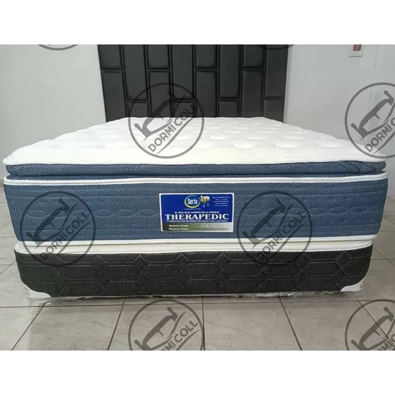 Colchon Serta Therapedic Super Pillow Ortopedico Matrimonial