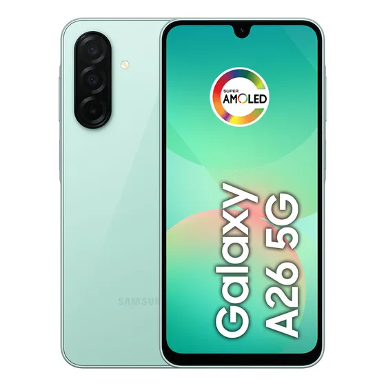 Teléfono celular Samsung Galaxy A26 5G 256 GB, 8 GB de RAM, cámara de 50 MP, Ip67, pantalla Super Amoled 6.7, NFC - Verde
