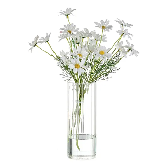 Florero Decorativo Jarron Transparente Flores Adorno Mesa