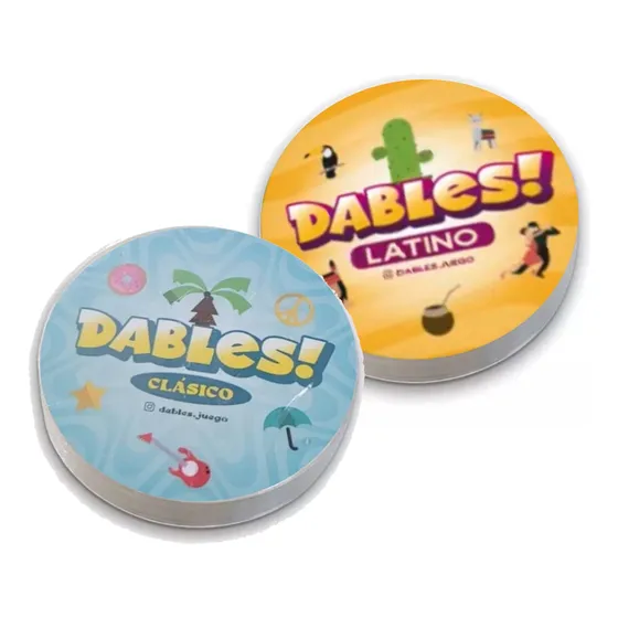 Combo Dables + Dables Latino Juego De Cartas Redondas