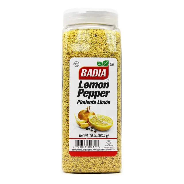 Badia Condimento Limón Y Pimienta 680.4g Usa Kosher Sin Tacc