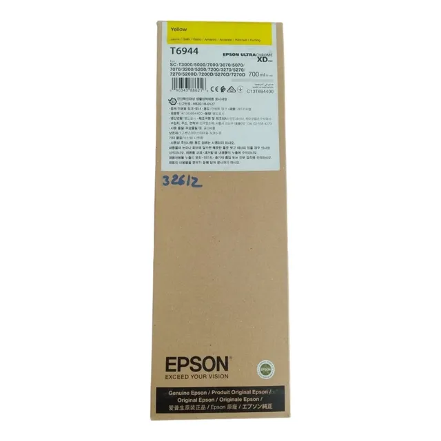 Cartucho Tinta Epson T6944 Amarillo 700ml Original