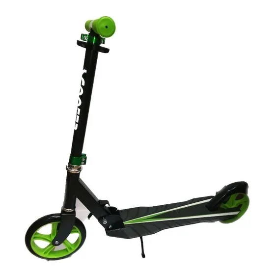 Scooter Para Adulto Plegable De Metal 100 Kg 2 Ruedas Color Verde