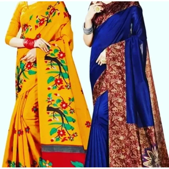 Sari Hindu Ropa De India Saree Seda