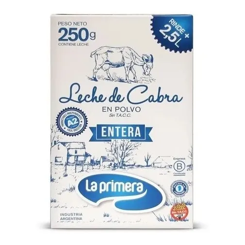 Leche De Cabra Polvo La Primera Entera Sin Tacc Kosher 250g