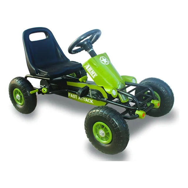 Go Kart Racing Army Xl Verde - Kidscool