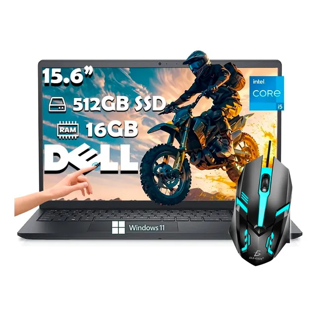 Laptop Dell Inspiron 3520 Core I5-1235u 512gb 16gb Touch+kit