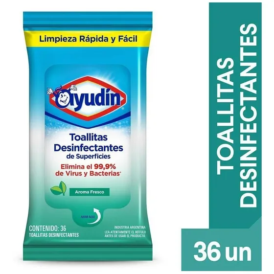 Ayudin Toallitas Desinfectantes Flowpack Fresco X 36