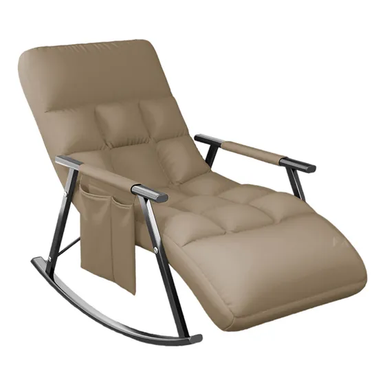 Sillón Reposera Mecedora Respaldo Ajustable Bolsillo El Rey