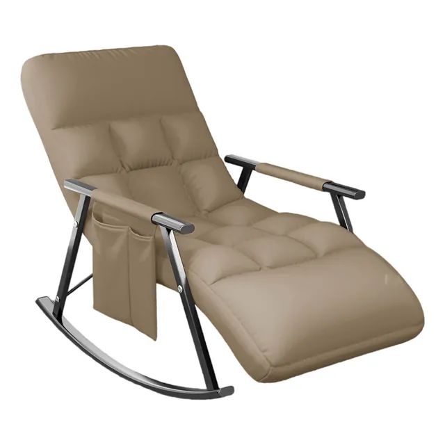 Sillón Reposera Mecedora Respaldo Ajustable Bolsillo El Rey