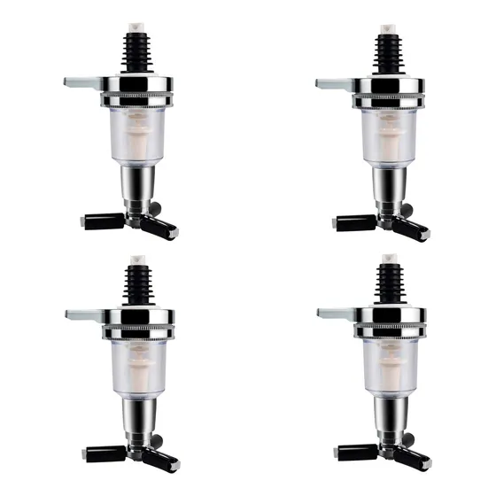 Kit Com 4 Un Dosador Dispenser De Bebidas