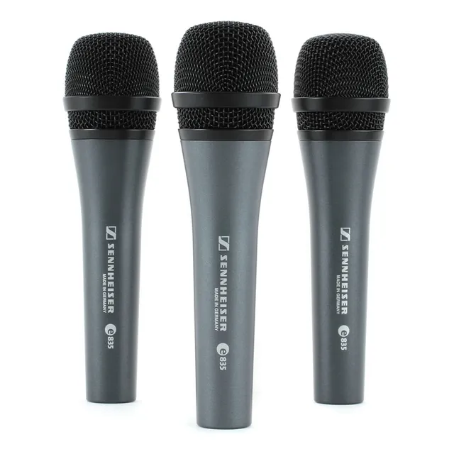 Pack De 3 Micrófonos Dinámicos Sennheiser E835 Cardioide