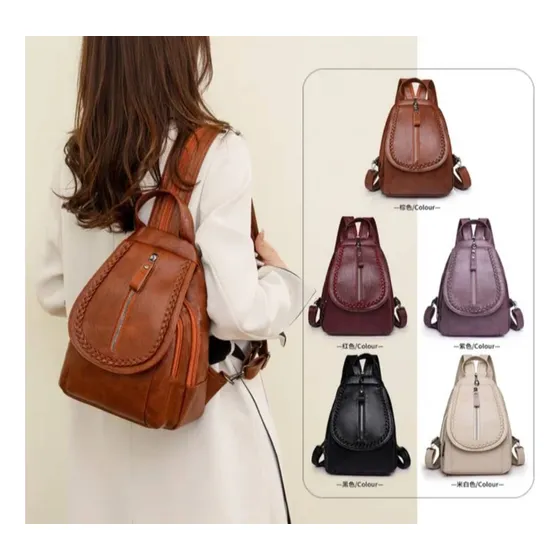 Morral Bolso Casual Dama Moda Colores Semicuero Semi Cuero