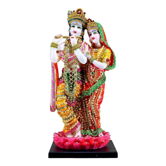 Resina Radha Krishna En Sofá  R I Ido  Es A Ua Escu  U...