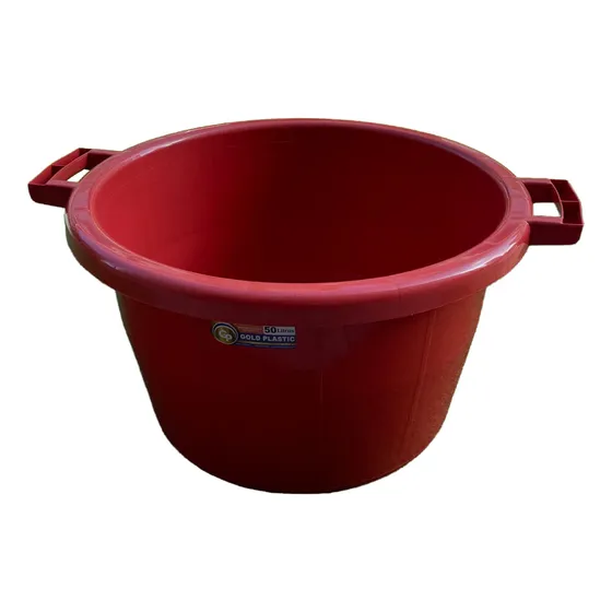 Ponchera Plástica Marca Gold Plastic 50 Litros