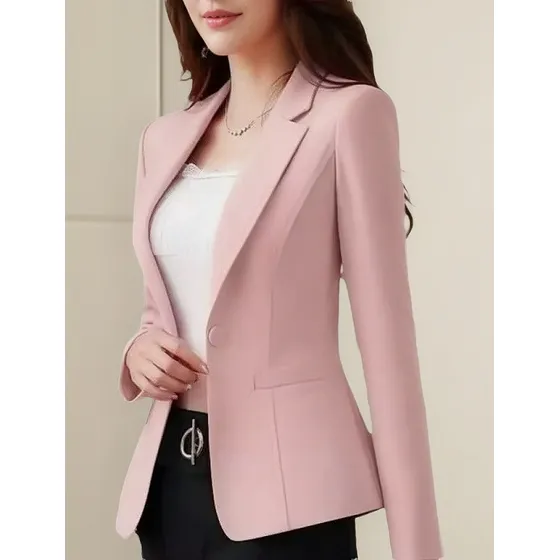 L Blazer Fino Informal De Corte Slim Para Mujer