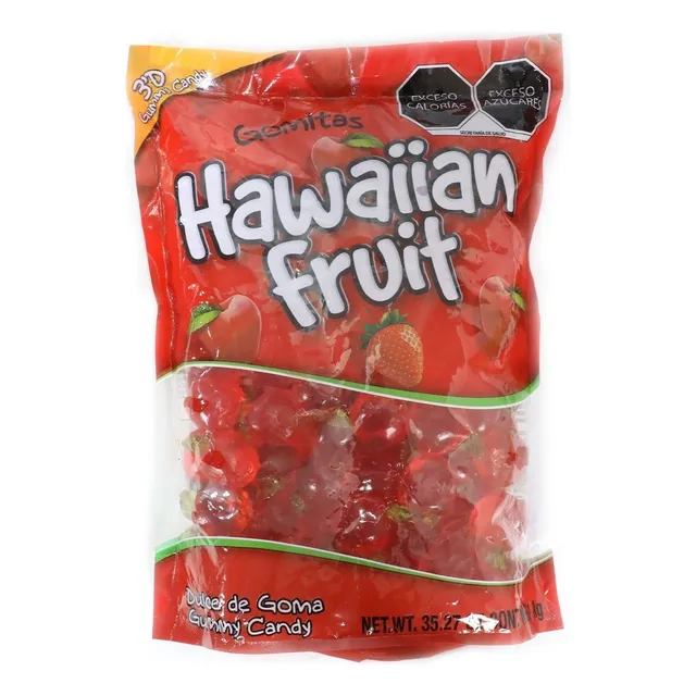 Gomitas Hawaiian Fruit Dulce Mexicano Gummy 3d Color Fresa