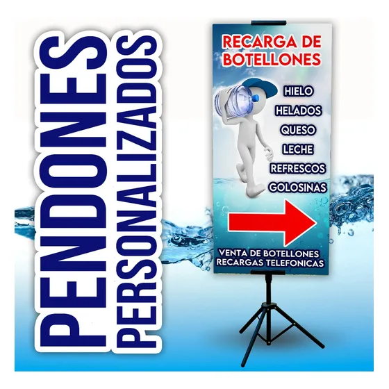 Pendones Publicitarios Diseño Y Medidas Personalizadas