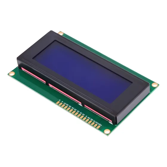 Lcd 20x4 Com Backlight Azul E Escrita Branca