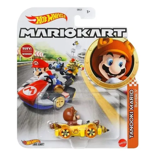 Auto Hot Wheels Mario Kart Tanooki Mario y Bumble V Gbg25
