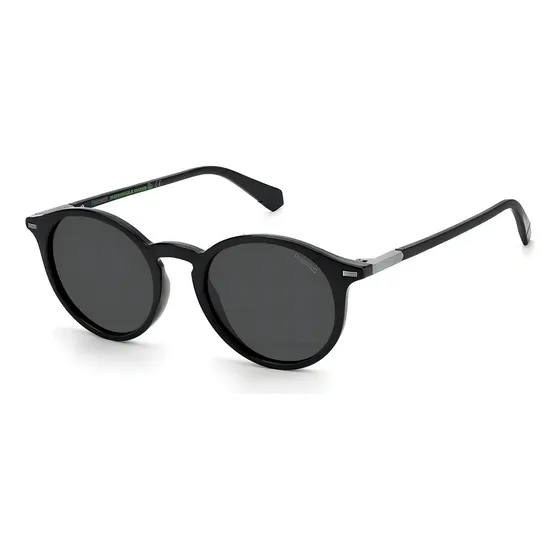 Óculos De Sol Polaroid Polarizado Pld 2116/s 807 M9-49 Cor Da Armação Preto Cor Da Haste Preto Cor Da Lente Cinza