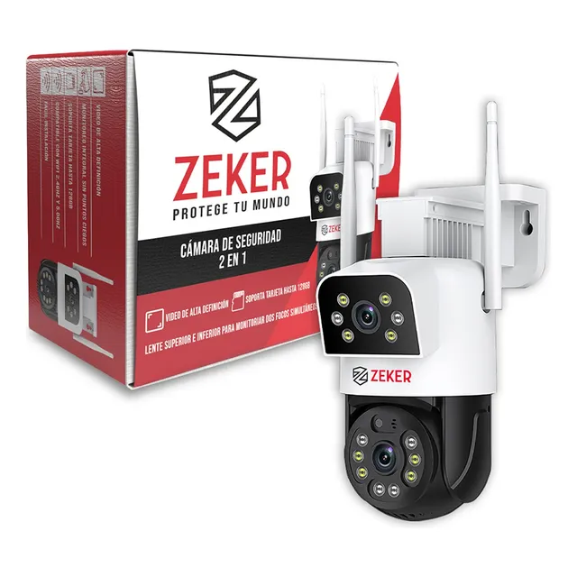 Camara De Seguridad 5g Zeker Dual 4mp Impermeable Ip66 Ext