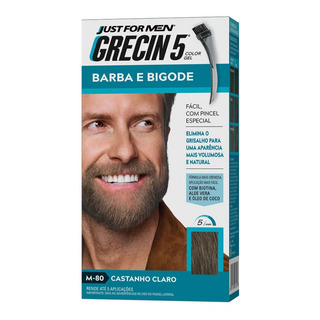 Grecin 5 Barba E Bigode Castanho Claro M-80 - Envio 24 Horas Grecin 5 Barba E Bigode Castanho Claro M-80 - Envio 24 Horas