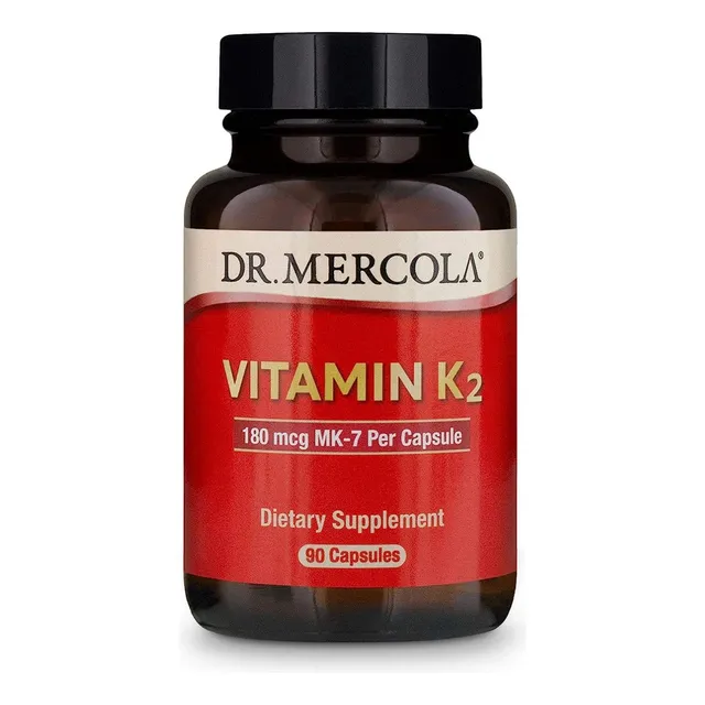 Vitamina K2 M-k7 180 Mcg 90 Capsulas Dr Mercola