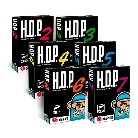 Pack Expansiones Numericas Para El Juego De Cartas Hdp Buro