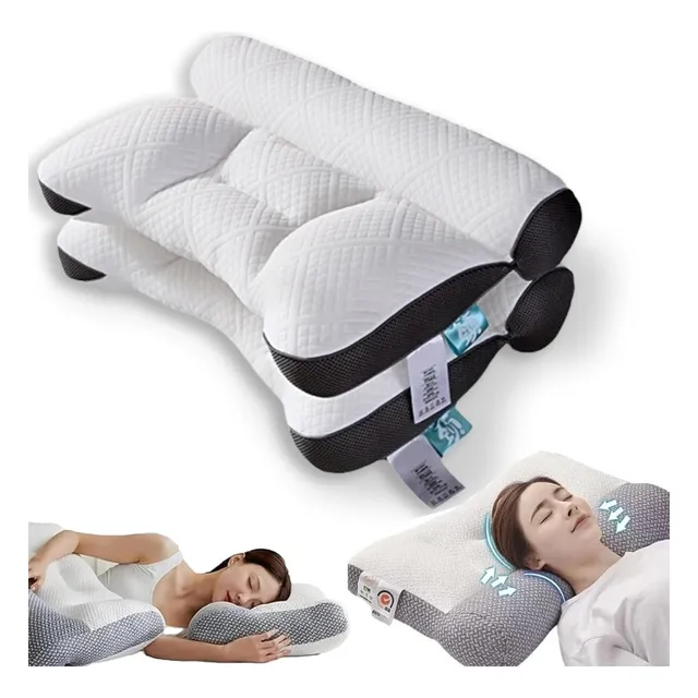 Almohada Ortopédica Cervical Grande Para El Dolor De 1 Pieza Color Gris