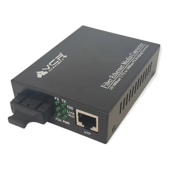 Convertidor De Medios Cobre-fibra Monomodo 100mbps