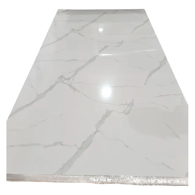 Porcelanato De Pvc Símil Mármol Blanco 1.22 X 2.44 Harsen®