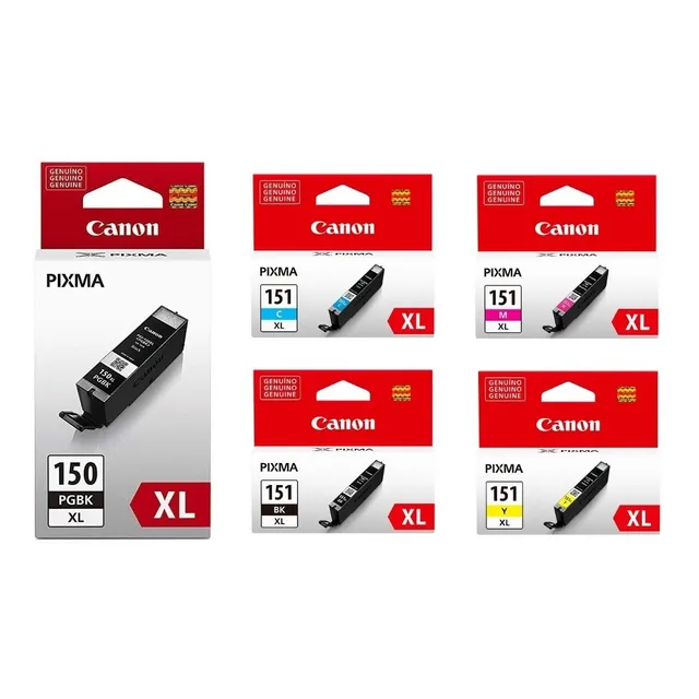 5 Canon Original Pgi-150xl Cli-151xl Bcmy Ip7210 Ix6810 Civa