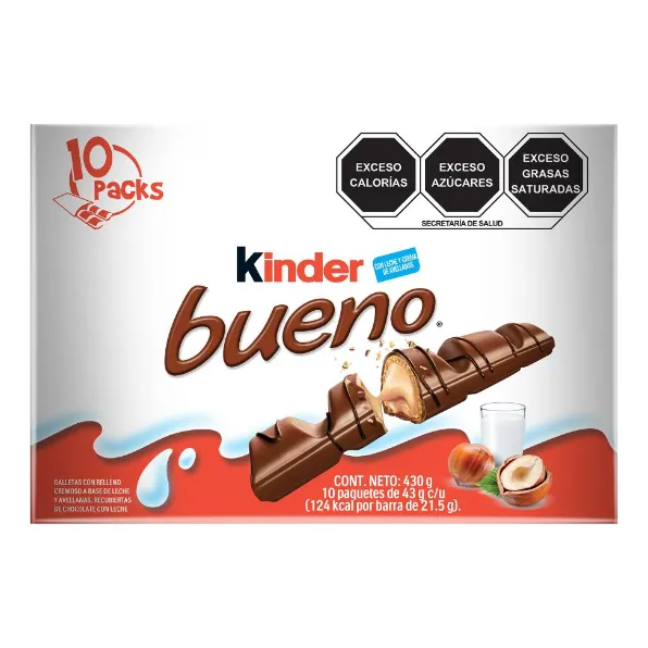 Chocolate Kinder Bueno Bueno 10 Pzas