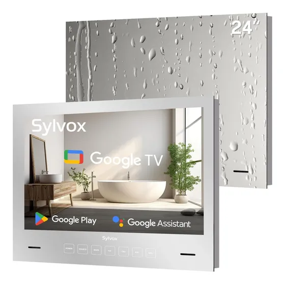 Televisor Espejo Smart 24 Sylvox 1080p Ip66 Wifi Bluetooth