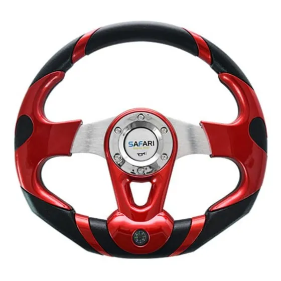 Timon Deportivo Compass  Safari Rsw-5156 Rd 350mm Negro/rojo