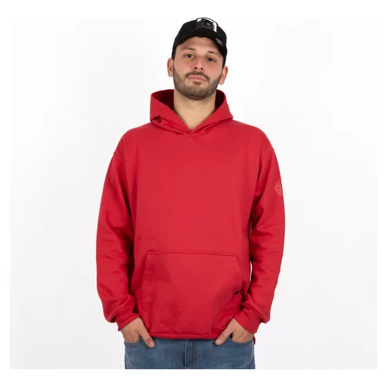 Buzo Con Capucha 12 Onzas Canguro 12 Onzas Rojo Hombre